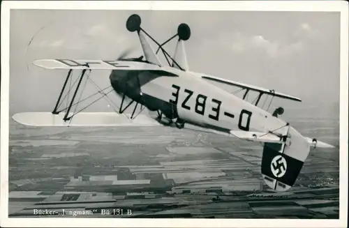 Flugzeug Airplane Avion Bücker-Jungmann" Bü 131 B Propaganda 1937