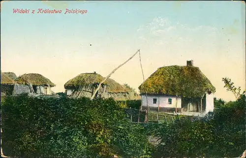 Polen Polska Polen Häuser-Typen Widoki z Królestwa Polskiego 1910