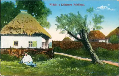 Polen Polska Polnische Häuser-Typen Widoki z Królestwa Polskiego 1910