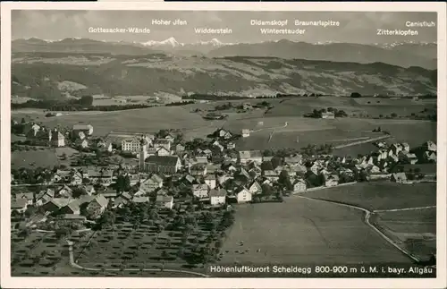 Ansichtskarte Scheidegg Luftbild Luftaufnahme 1951