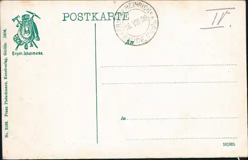 Postcard Krummhübel Karpacz Prinz-Heinrich-Baude mit Schneekoppe 1912