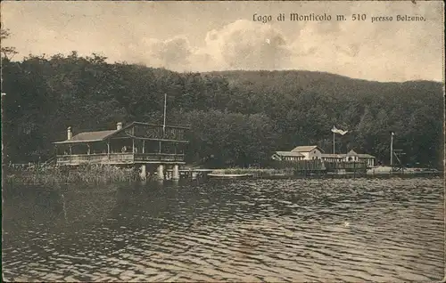 Cartoline Bozen Bolzano Lago di Monticolo - Restaurant 1916