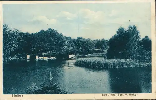 Ansichtskarte Helbra Bad Anna, Bes. M. Holter 1929