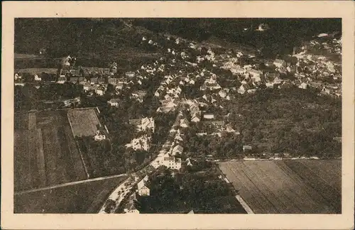 Ansichtskarte Gernrode-Quedlinburg Gernrode am Harz Fliegeraufnahme 1923