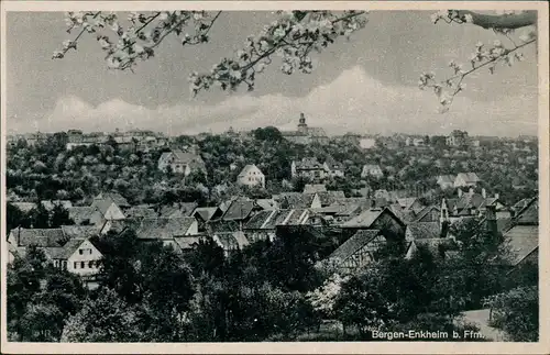 Ansichtskarte Bergen-Enkheim-Frankfurt am Main Panorama-Ansicht 1930