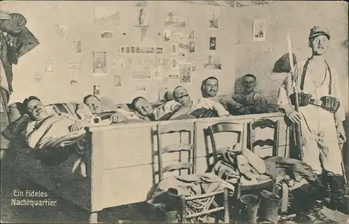Soldaten-Leben im 1. Weltkrieg "Ein fideles Nachtquartier" 1918