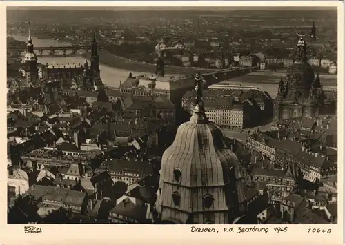 Dresden Luftbild Rathausmann Blick gen Neustadt 1940/1967 Walter Hahn:10648