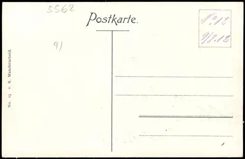 Ansichtskarte Manderscheid Ortspanorama von Schau ins Land 1910