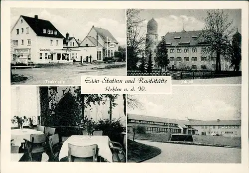 Hehlen-Bodenwerder-Polle Esso-Station und Raststätte - 4 Bild 1953