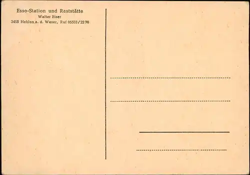 Hehlen-Bodenwerder-Polle Esso-Station und Raststätte - 4 Bild 1953