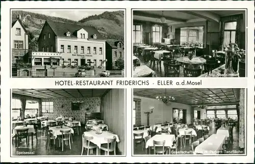 Ediger-Eller Hotel-Restaurant Friderichs 4 Bild mit Innenansichten 1972