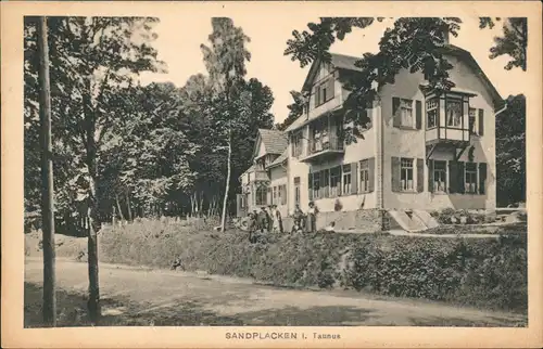 Ansichtskarte Schmitten (Hochtaunus) Sandplacken Waldwirtschaft 1922