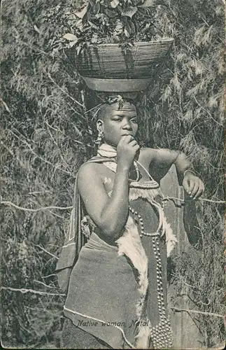 Südafrika Native woman Natal Typen AK Southafrica Südafrika 1912