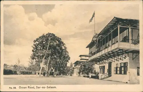 Daressalam Ocean Road, Dar-es-Salaam. Tansania Deutsch-Ostafrika 1922