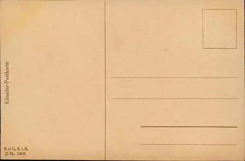 Ansichtskarte  Künstlerkarte Blauäugelein junge Frau 1912