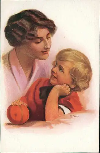 Ansichtskarte  Künstlerkarte Des Hauses Sonnenschein Mutter und Kind 1912