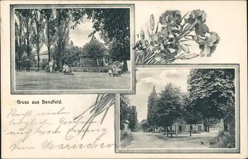 Ansichtskarte Bendfeld Kr. Plön 2 Bild: Straßenpartien 1911