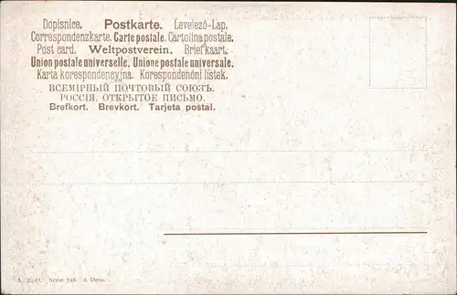 Cortina d´Ampezzo Künstlerkarte Nuvolau alto von der Sachsendankhütte  1912