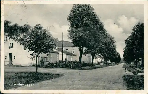 Ansichtskarte Zeithain Truppenübungsplatz, Straßen 1938