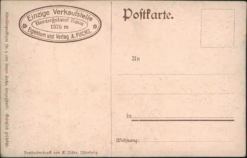 Ansichtskarte Urfeld-Kochel am See Künstlerkarte Heimgarten Herzogstand 1914