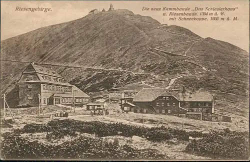 Krummhübel Karpacz Schneekoppe/Sněžka/Śnieżka Kammbaude 1926