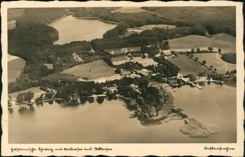 Ansichtskarte Sielbeck-Eutin Luftbild Forsthaus Ukleisee/ Ugleisee 1935