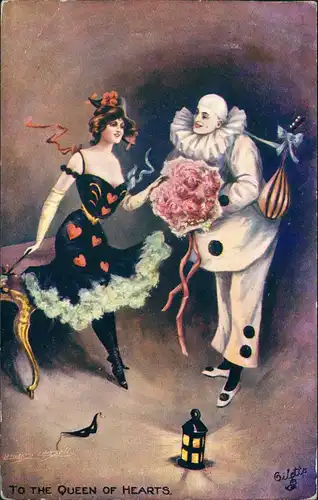 Ansichtskarte  "THE CARNIVAL." Fasching Karneval - Rosenkavalier 1912