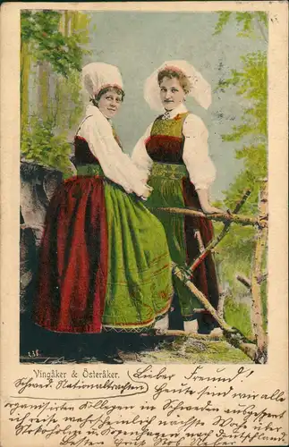 .Schweden Sverige Schweden Servige Frauen in Tracht Vingåker & Österåker 1903