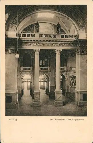Ansichtskarte Leipzig Universität - Augusteum - Wandelhalle 1929