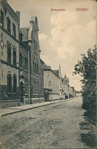 Ansichtskarte Zörbig Bismarckstraße 1913