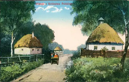 Polen Polska Polen / Polska Widoki z Królestwa Polskiego Dorf 1914