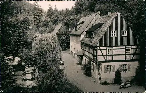 Kleinhennersdorf-Gohrisch (Sächs. Schweiz) Waldidyll Liethenmühle 1965