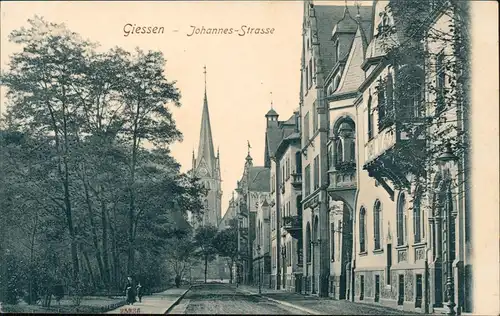 Ansichtskarte Gießen Johannesstraße 1912