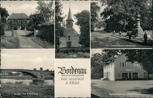 Bordenau-Neustadt am Rübenberge Gutshaus, Geschäftftshaus, Kirche 1963