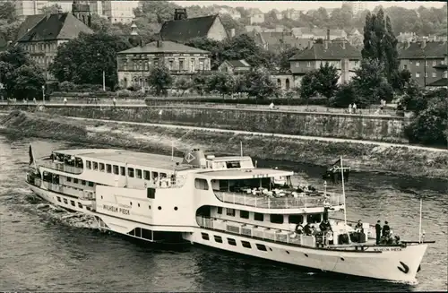 Ansichtskarte Pirna Elbdampfer Wilhelm Pieck 1969