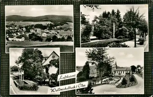 Ansichtskarte Waldmichelbach 4 Bild: Kuranlage, Centbrunnen 1968