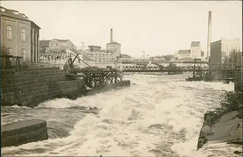 Ansichtskarte  Industrie, Wasserkraftwerk - Fabrik 1918