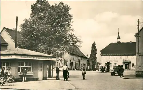 Ansichtskarte Brandis Markt, Kiosk, Jugendclubhaus 1965