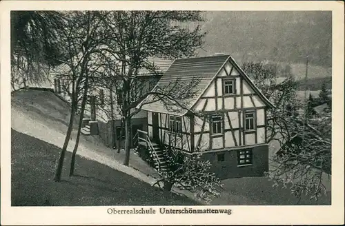 Ober-Schönmattenwag-Wald-Michelbach Oberrealschule Unterschönmattenwag 1932