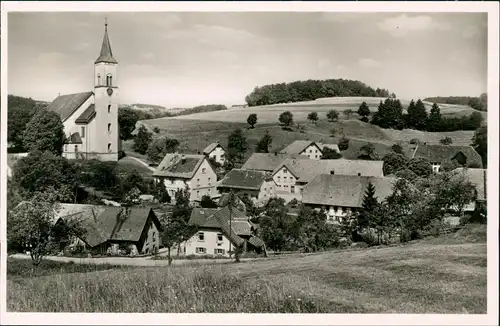 Ansichtskarte Rickenbach Totale - Fotokarte 1939