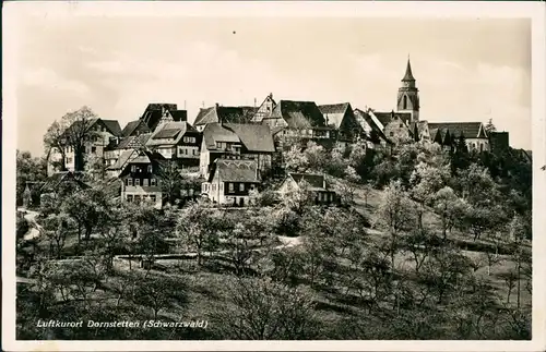 Ansichtskarte Dornstetten Stadtpartie 1937  gel. Mischfrankatur