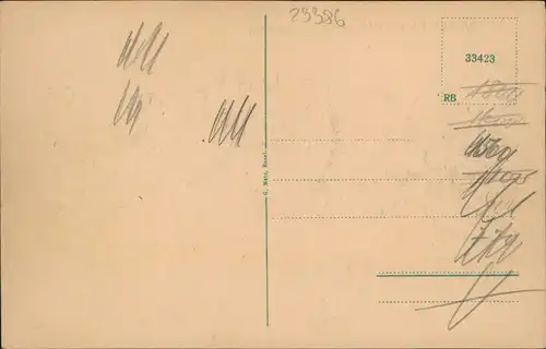 Ansichtskarte Hausen im Wiesental Hebels Heimathaus 1923