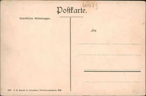 Ansichtskarte Unterach am Attersee Attersee - Dampfer Steamer 1907