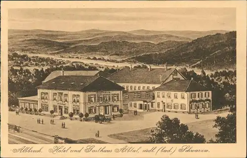 Ansichtskarte Albbruck Hotel Albtal - Künstlerkarte 1922