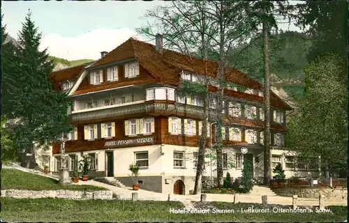 Ansichtskarte Kappelrodeck Hptel-Pension Sternen - Colorfotokarte 1965