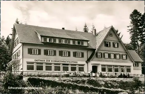 Ansichtskarte Forbach (Baden) Gasthaus zur Schwarzenbachtalsperre 1963