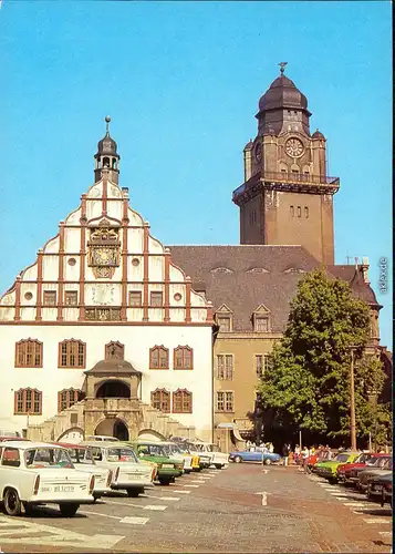 Ansichtskarte Plauen (Vogtland) Rathaus 1982