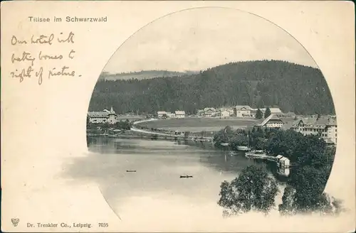 Ansichtskarte Titisee-Neustadt Blick auf Stadt und Hotel 1903