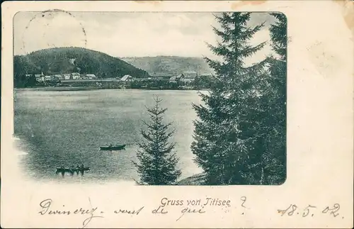 Ansichtskarte Titisee Totale 1902  gel. nach Urbeis Rappoltsweiler