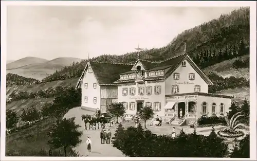 Ansichtskarte Schopfheim Schweigmatt 800 m ü. M. Pension Luginsland 1939